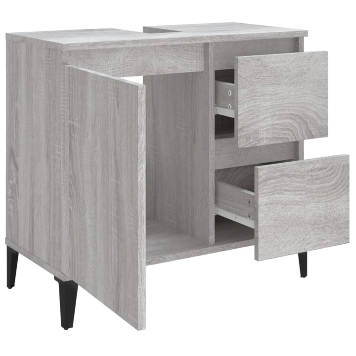 Badschrank 65X33X60 Cm Holzwerkstoff