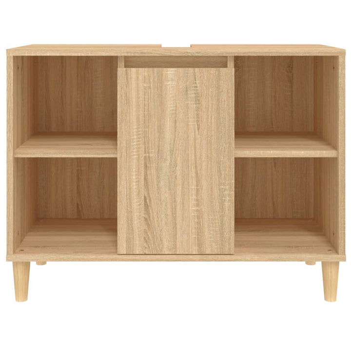 Waschbeckenunterschrank Sonoma-Eiche 80X33X60 Cm Holzwerkstoff