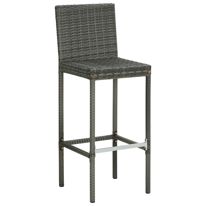 Barhocker Mit Kissen 6 Stk. Poly Rattan