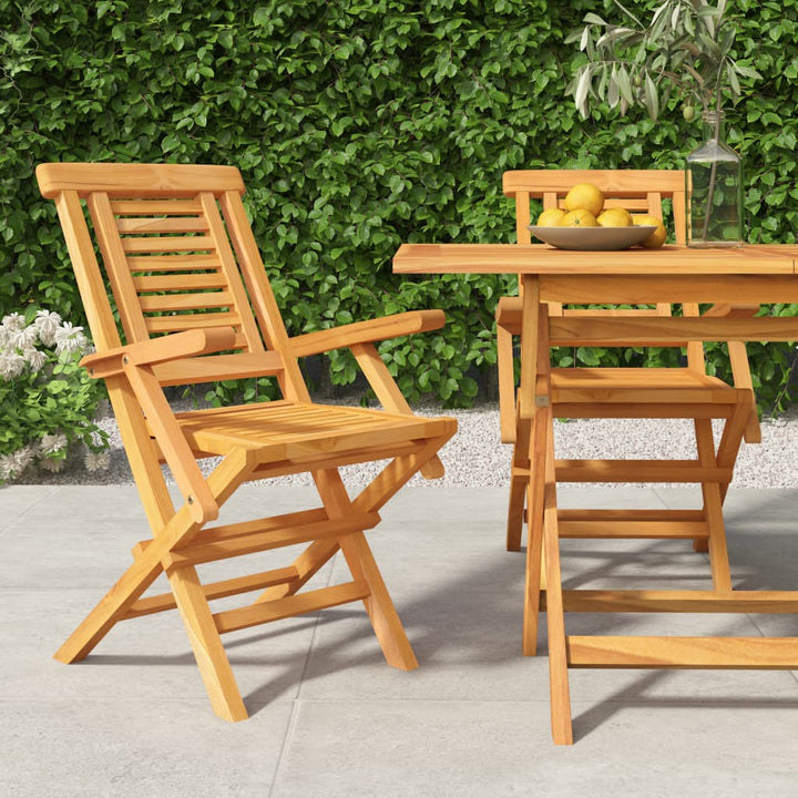 Gartenstühle 6 Stk. Klappbar 56X63X90 Cm Massivholz Teak