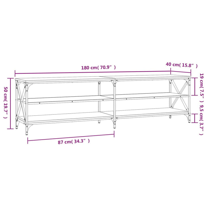 Tv-Schrank 180X40X50 Cm Holzwerkstoff