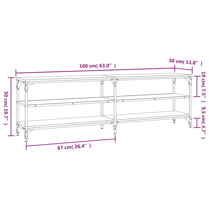 Tv-Schrank 160X30X50 Cm Holzwerkstoff