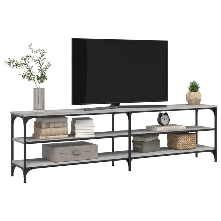 Tv-Schrank 180X30X50 Cm Holzwerkstoff Und Metall