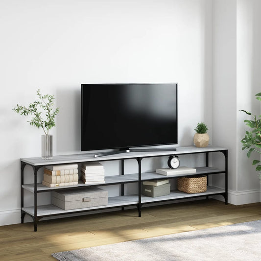 Tv-Schrank 180X30X50 Cm Holzwerkstoff Und Metall