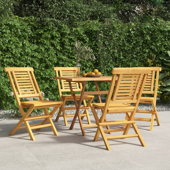 Gartenstühle 6 Stk. Klappbar 56X63X90 Cm Massivholz Teak