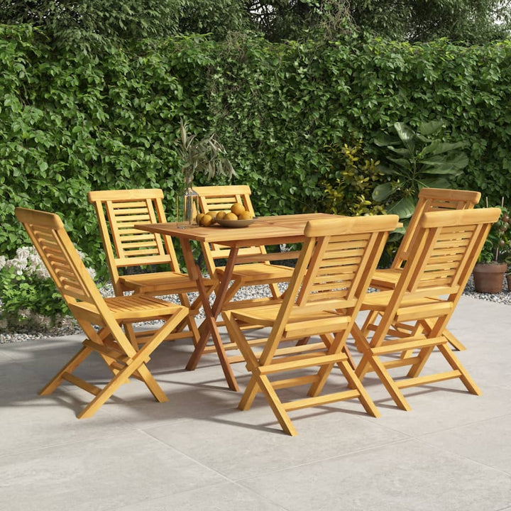 Gartenstühle 6 Stk. Klappbar 56X63X90 Cm Massivholz Teak