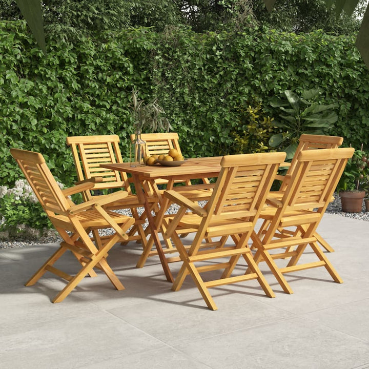 Gartenstühle 6 Stk. Klappbar 56X63X90 Cm Massivholz Teak