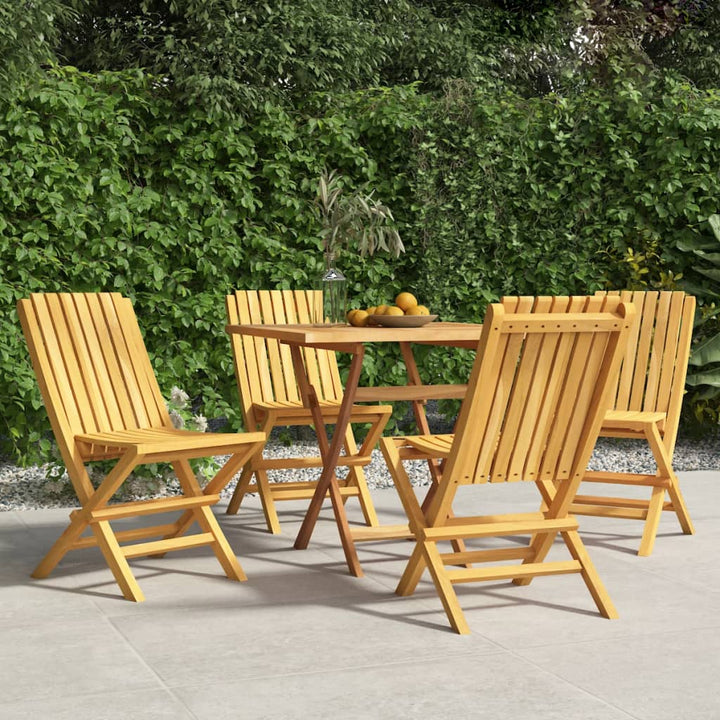 Gartenstühle 2 Stk. Klappbar 61X67X90 Cm Massivholz Teak