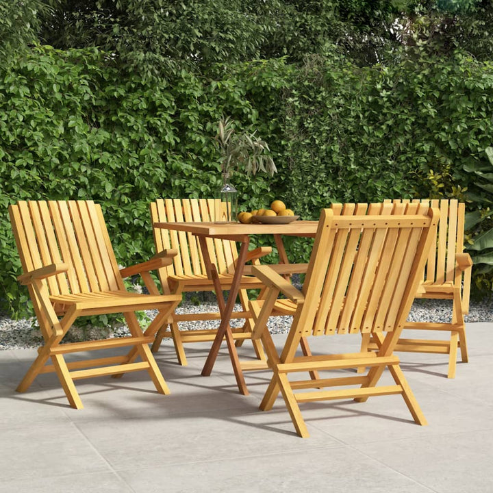 Gartenstühle 2 Stk. Klappbar 61X67X90 Cm Massivholz Teak