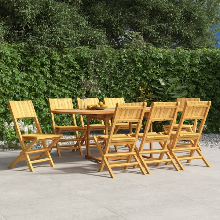 Gartenstühle 2 Stk. Klappbar 47X61X90 Cm Massivholz Teak