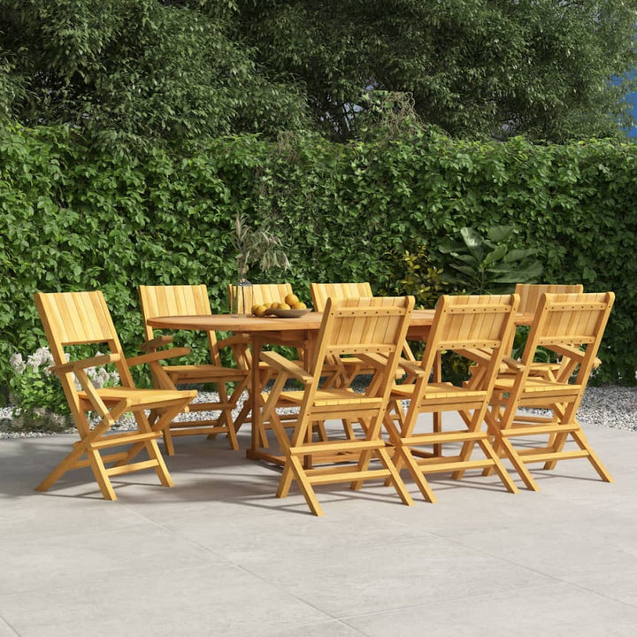 Gartenstühle 2 Stk. Klappbar 47X61X90 Cm Massivholz Teak