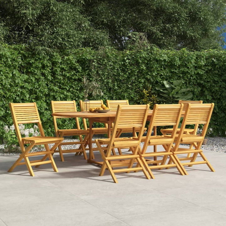 Gartenstühle 2 Stk. Klappbar 47X62X90 Cm Massivholz Teak