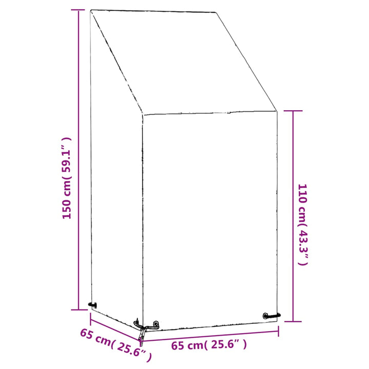 Abdeckungen Für Gartenstühle 2 Stk. 8 Ösen