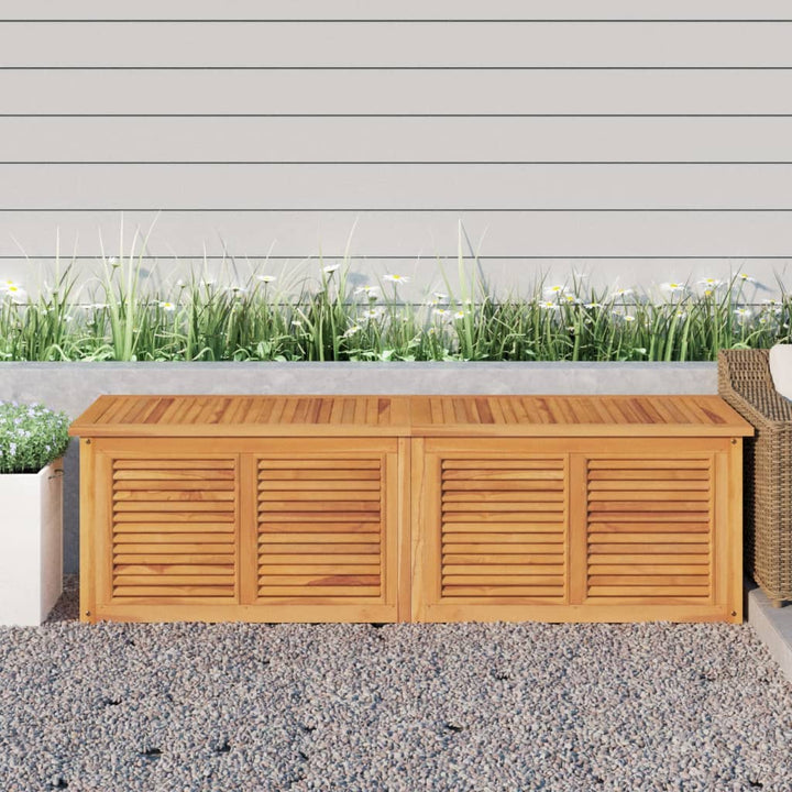 Gartenbox Mit Beutel Massivholz Teak