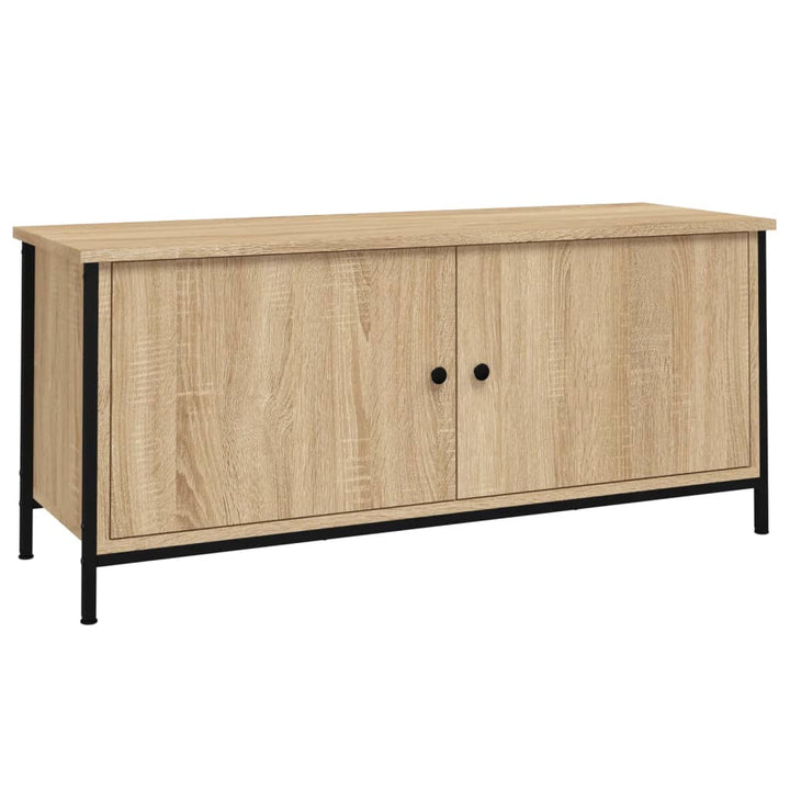 Tv-Schrank Mit Türen Sonoma-Eiche 102X35X45 Cm Holzwerkstoff