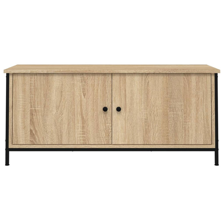 Tv-Schrank Mit Türen Sonoma-Eiche 102X35X45 Cm Holzwerkstoff