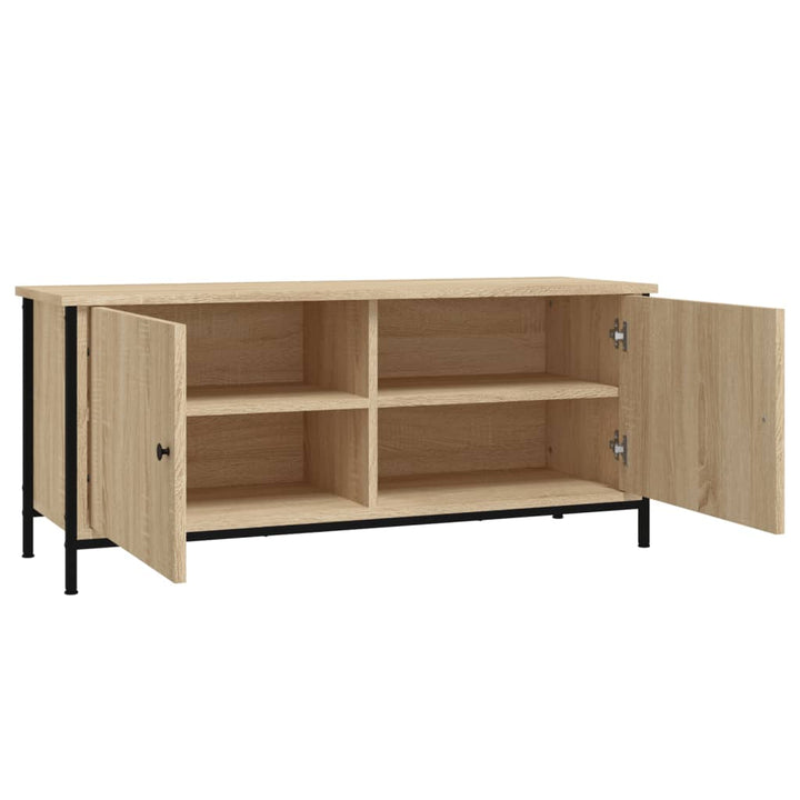 Tv-Schrank Mit Türen Sonoma-Eiche 102X35X45 Cm Holzwerkstoff