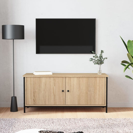 Tv-Schrank Mit Türen Sonoma-Eiche 102X35X45 Cm Holzwerkstoff