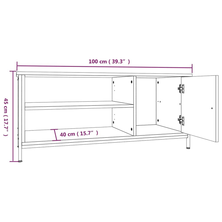 Tv-Schrank 100X40X45 Cm Holzwerkstoff