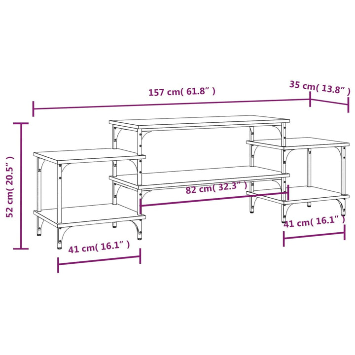 Tv-Schrank 157X35X52 Cm Holzwerkstoff