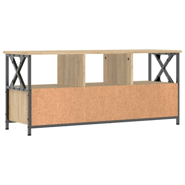 Tv-Schrank 102X33X45 Cm Holzwerkstoff & Eisen