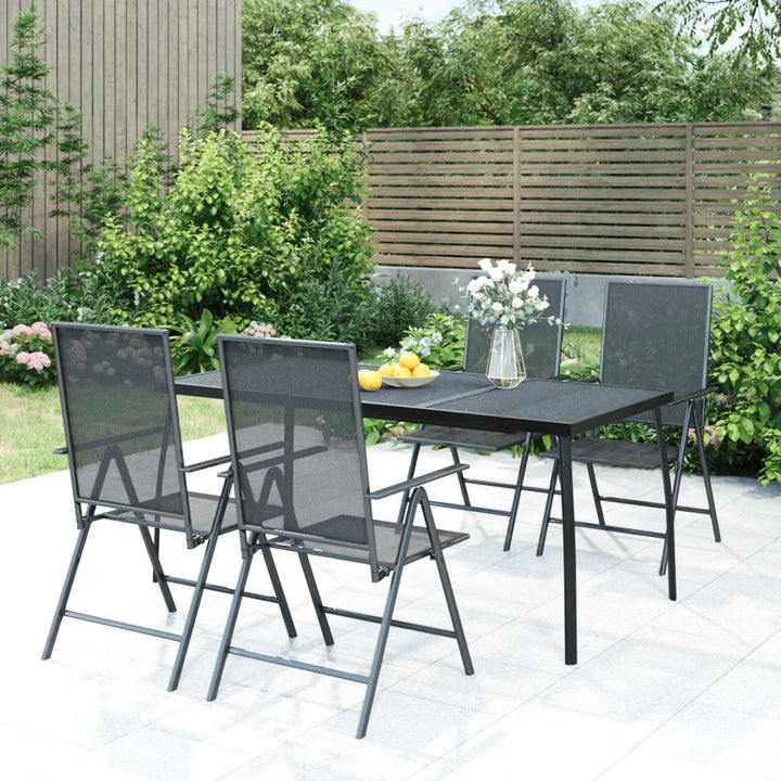 Gartentisch Anthrazit 80X80X72,5 Cm Stahlgeflecht