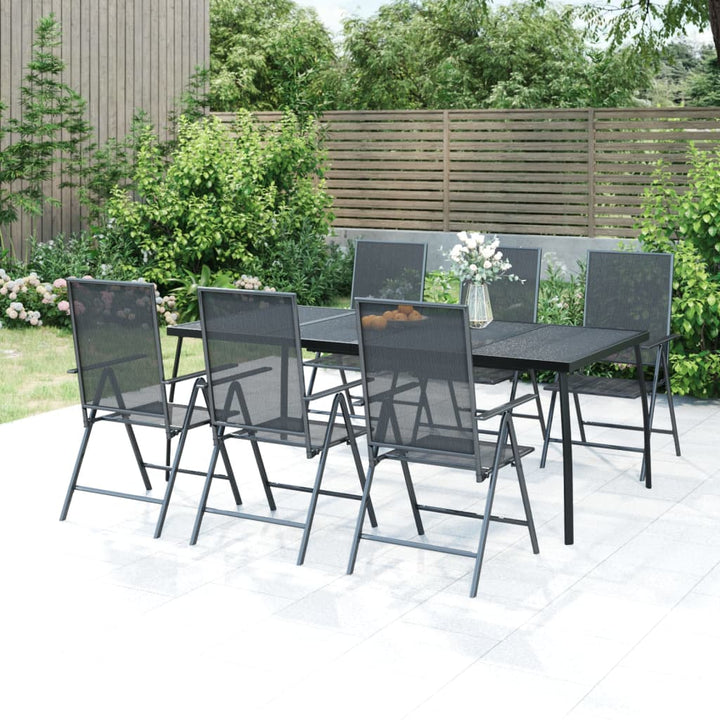 Gartentisch Anthrazit 80X80X72,5 Cm Stahlgeflecht