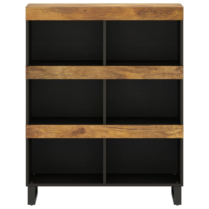 Beistellschrank 85X33X107 Cm Massivholz Mango