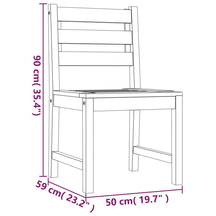 Gartenstühle 6 Stk. Massivholz Teak