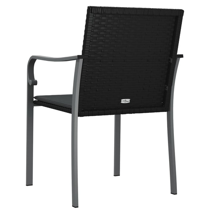 Gartenstühle Mit Kissen 2 Stk. 56X59X84 Cm Poly Rattan