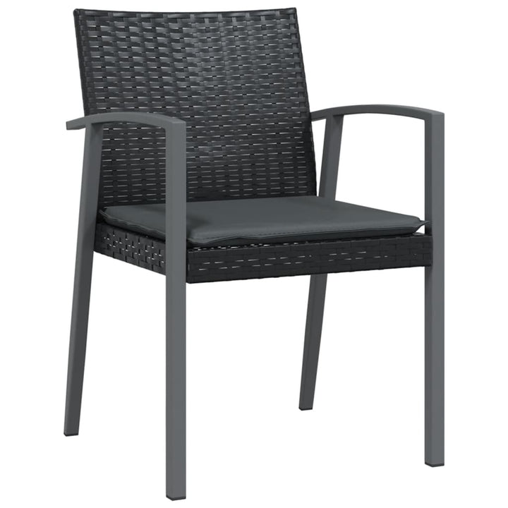 Gartenstühle Mit Kissen 2 Stk. 56,5X57X83Cm Poly Rattan