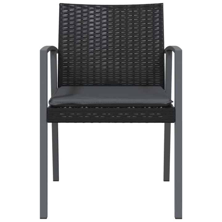 Gartenstühle Mit Kissen 2 Stk. 56,5X57X83Cm Poly Rattan