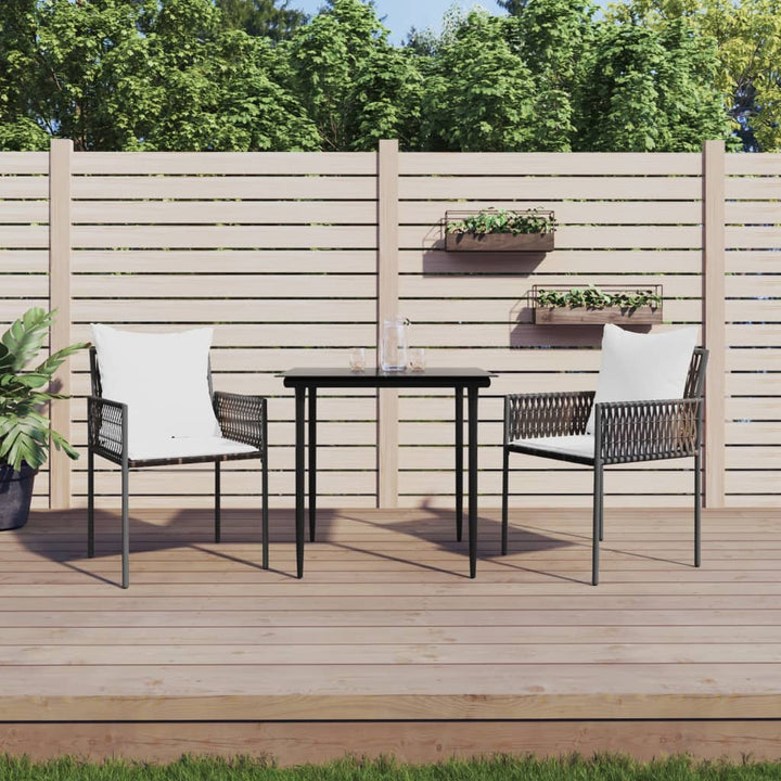 Gartenstühle Mit Kissen 2 Stk. 54X61X83 Cm Poly Rattan