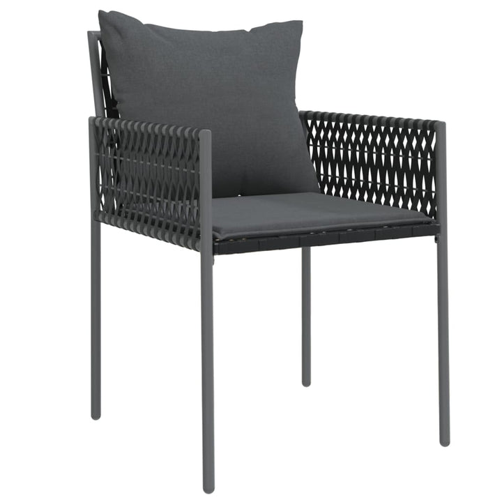 Gartenstühle Mit Kissen 2 Stk. 54X61X83 Cm Poly Rattan