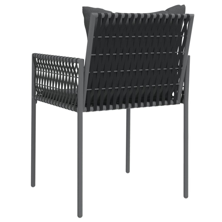 Gartenstühle Mit Kissen 2 Stk. 54X61X83 Cm Poly Rattan