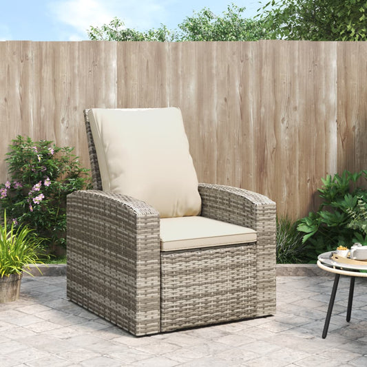 Gartensessel Verstellbar Mit Kissen Poly Rattan