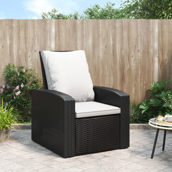 Gartensessel Verstellbar Mit Kissen Poly Rattan