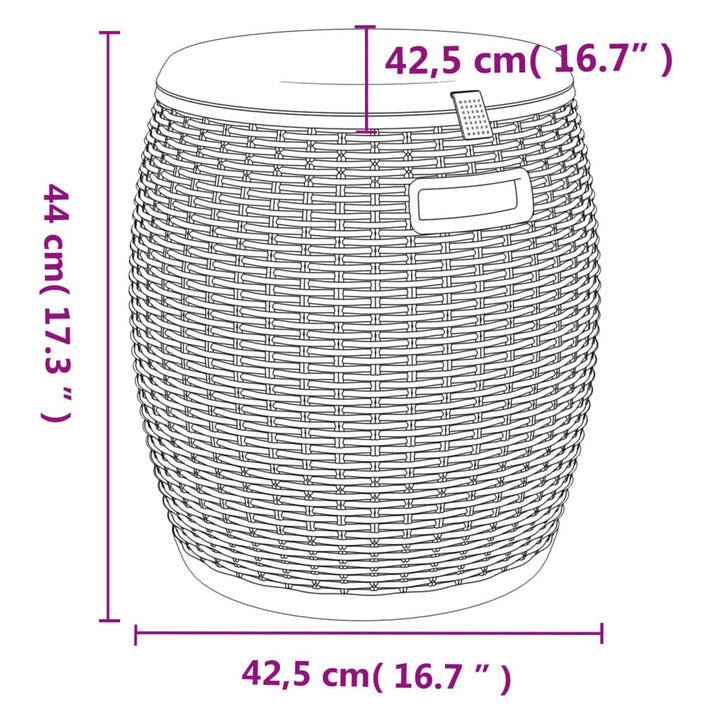 4-In-1 Gartenbox Polypropylen