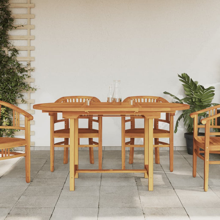 Garten-Ausziehtisch 150- Massivholz Teak