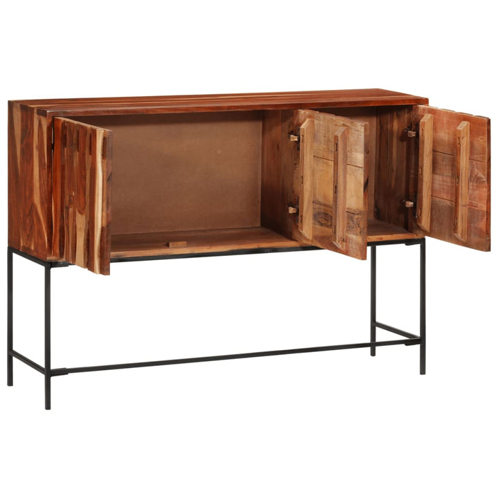 Sideboard 110X28X76 Cm Massivholz Akazie