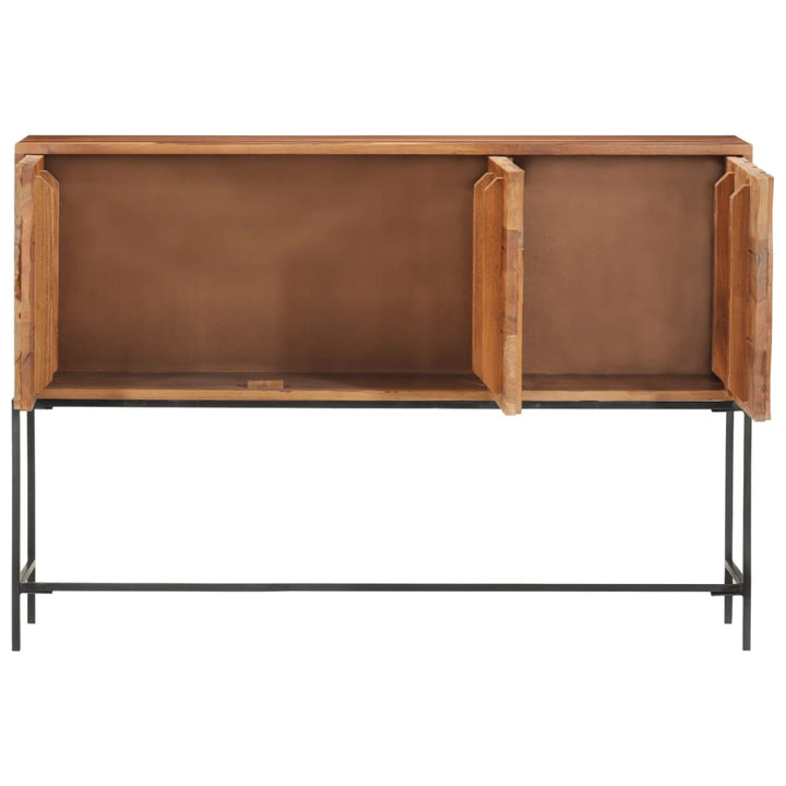 Sideboard 110X28X76 Cm Massivholz Akazie