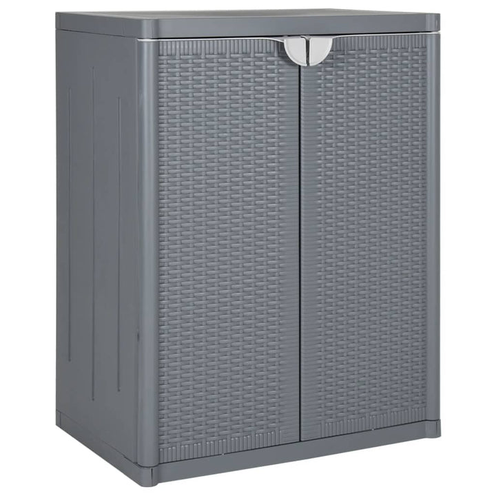 Gartenschrank 65X45X88 Cm Pp Rattan-Optik