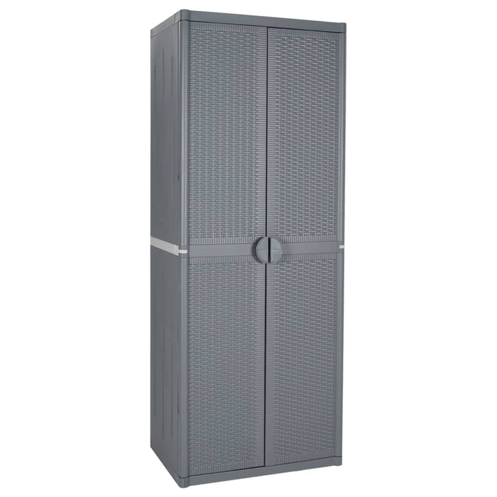 Gartenschrank 65X45X88 Cm Pp Rattan-Optik