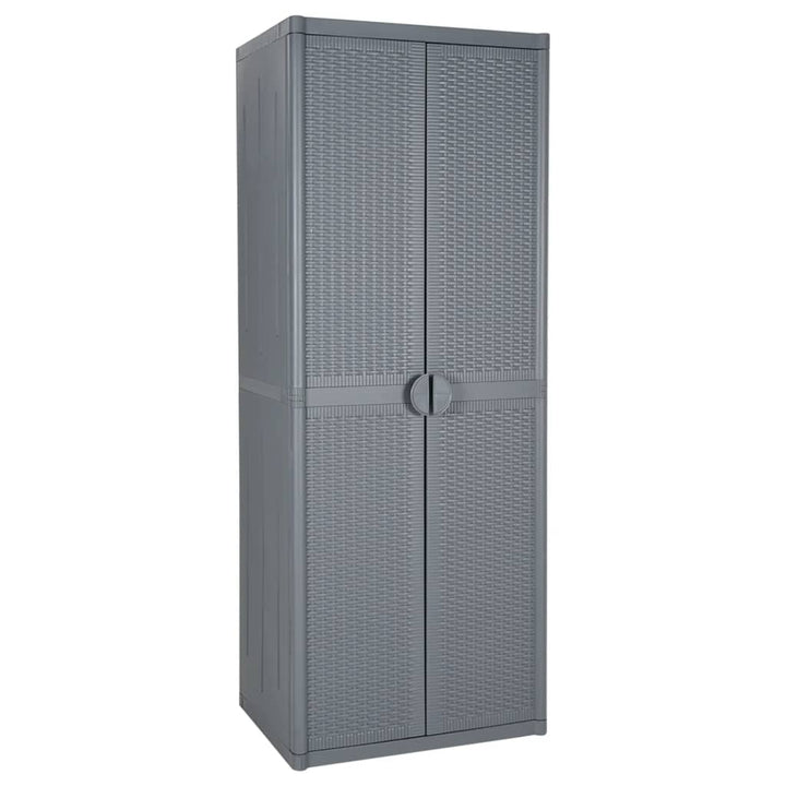 Gartenschrank 65X45X88 Cm Pp Rattan-Optik