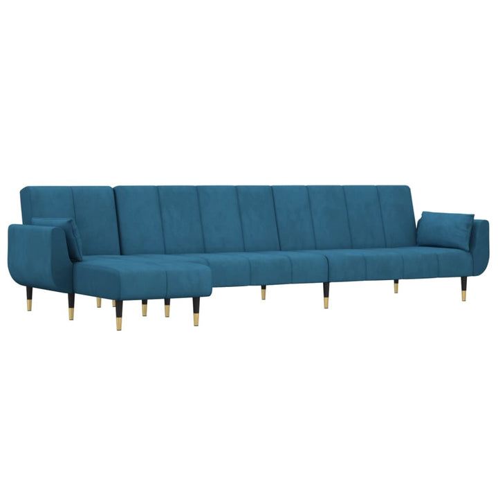 Schlafsofa In L-Form 275X140X70 Cm Samt