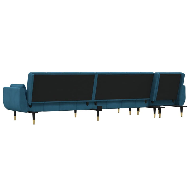 Schlafsofa In L-Form 275X140X70 Cm Samt