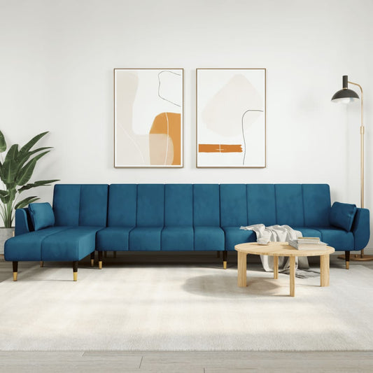 Schlafsofa In L-Form 275X140X70 Cm Samt