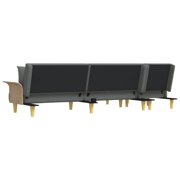 Schlafsofa In L-Form 279X140X70 Cm Stoff