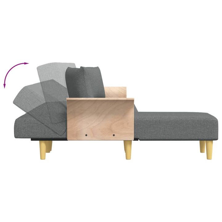 Schlafsofa In L-Form 279X140X70 Cm Stoff