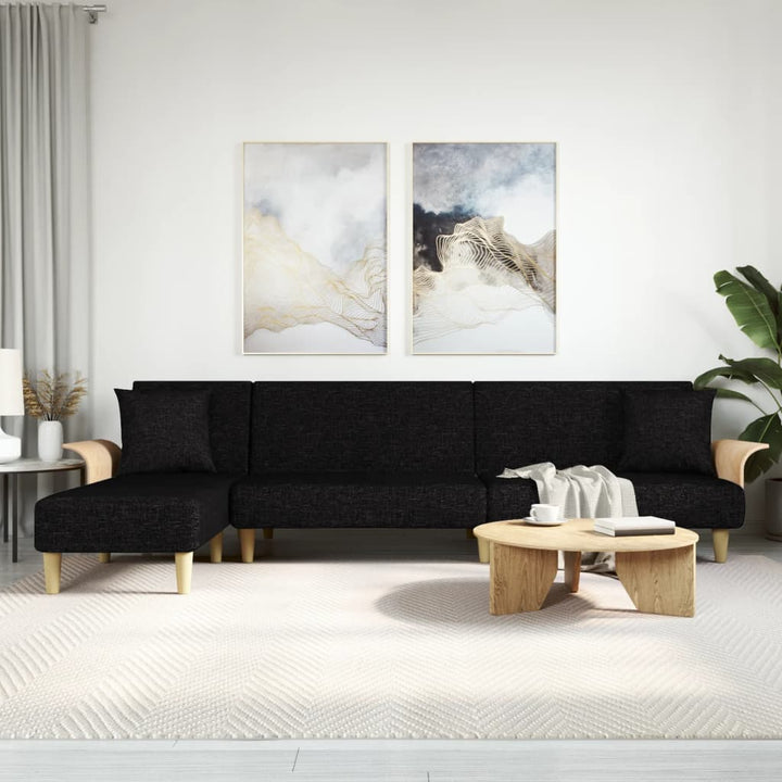 Schlafsofa In L-Form 279X140X70 Cm Stoff